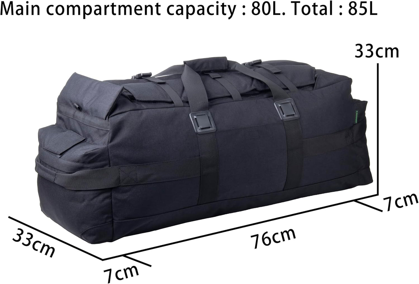 Large Military Duffle Bag Backpack Tactical Field Gear Equipment Duffel Bag Army Deployment Bag 85L