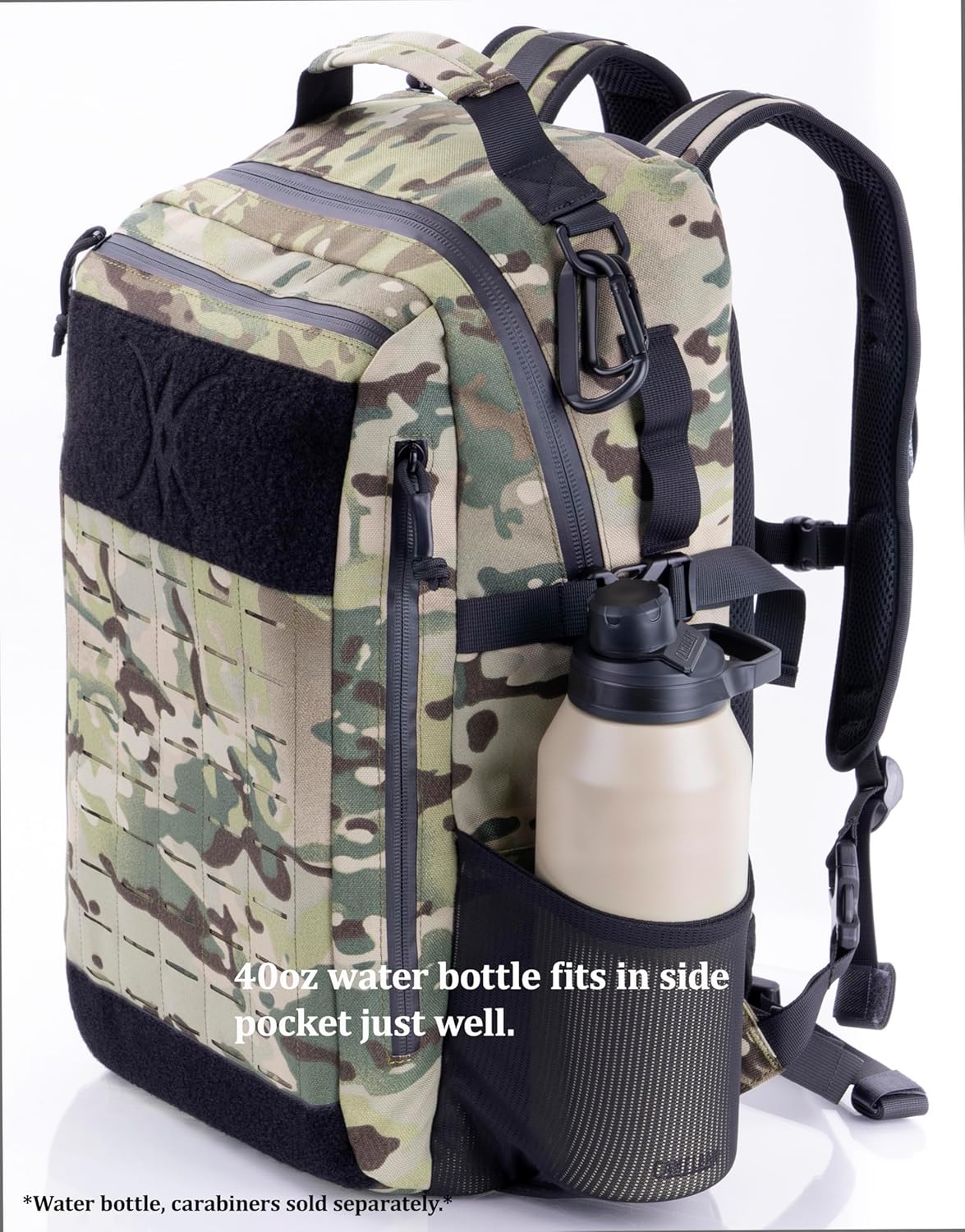 Urban Tactical Backpack Laser-Cut MOLLE Daypack Commuter Bag for EDC,Travel,Work,Hiking for Men Women