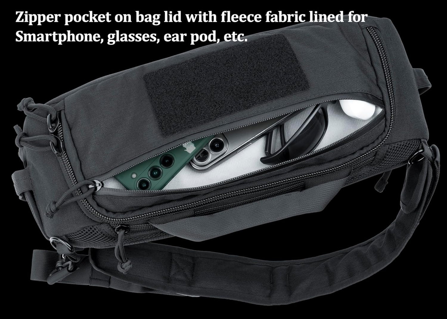 Tactical Sling Backpack – Durable 16L Crossbody Shoulder Bag for EDC, Hiking, Travel, Camping, Outdoor Utility – Men & Women