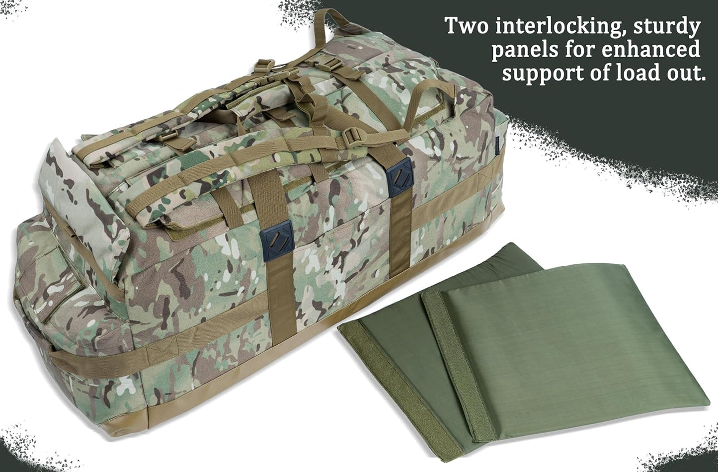 Large Military Duffle Bag Backpack Tactical Field Gear Equipment Duffel Bag Army Deployment Bag 85L