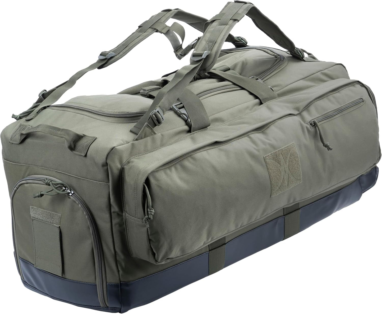 Large Duffle Bag Duffel Pack with Backpack Shoulder Straps and Shoes Compartment 105L for Sports Travel Hunting Camping.