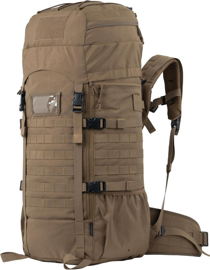 75L Tactical Backpack with Internal Frame, MOLLE, and Hydration System