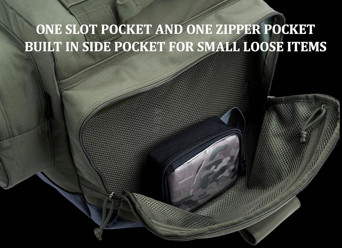 Large Duffle Bag Duffel Pack with Backpack Shoulder Straps and Shoes Compartment 105L for Sports Travel Hunting Camping.